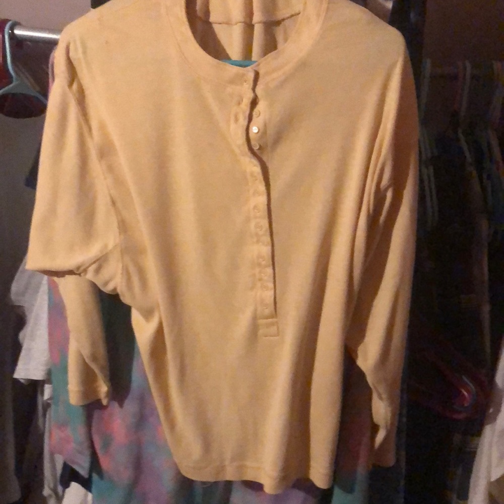 Yellow crop top
